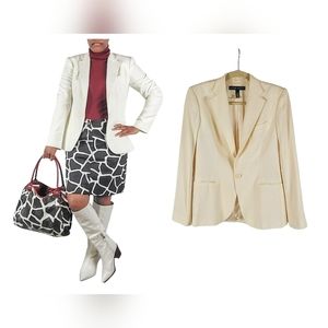 Classic Cream Blazer - Women's Tailored Jacket